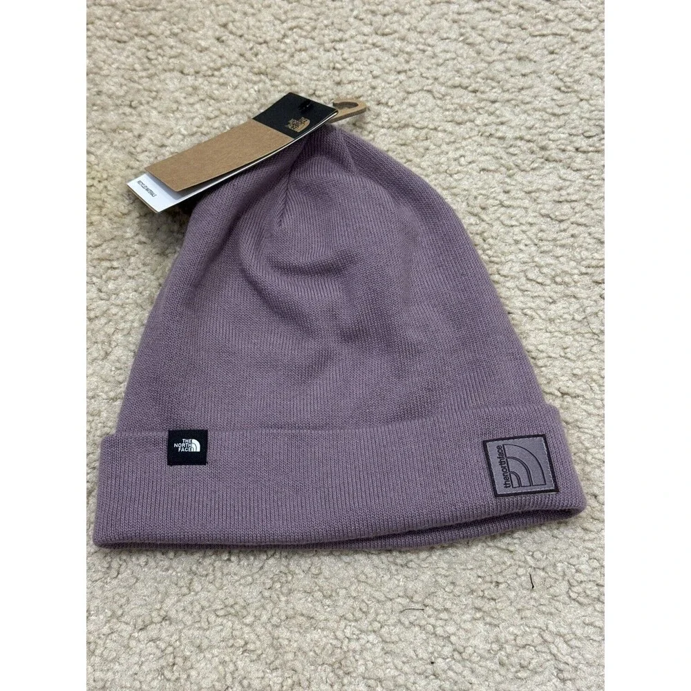 NWT The North Face Men's Dock Worker Recycled Beanie Hat In Fawn Grey/Garme OS